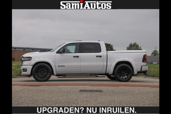 Dodge Ram BOM VOL | HUD | 420PK | LUCHTVERING | PANO | €79950,- excl | PASSAGIERSSCHERM | BOM EN BOM VOL | Comfortabele Dubbele Cabine met Royale 5 Zitplaatsen | DODGE RAM PREMIUM LARAMIE EDITION | Voorraad Nr 2230 - 8765 | De specialist in Amerikaanse pick‑ups in Nederland en Europa.