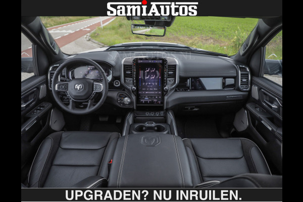 Dodge Ram BOM VOL | HUD | 420PK | LUCHTVERING | PANO | €79950,- excl | PASSAGIERSSCHERM | BOM EN BOM VOL | Comfortabele Dubbele Cabine met Royale 5 Zitplaatsen | DODGE RAM PREMIUM LARAMIE EDITION | Voorraad Nr 2230 - 8765 | De specialist in Amerikaanse pick‑ups in Nederland en Europa.