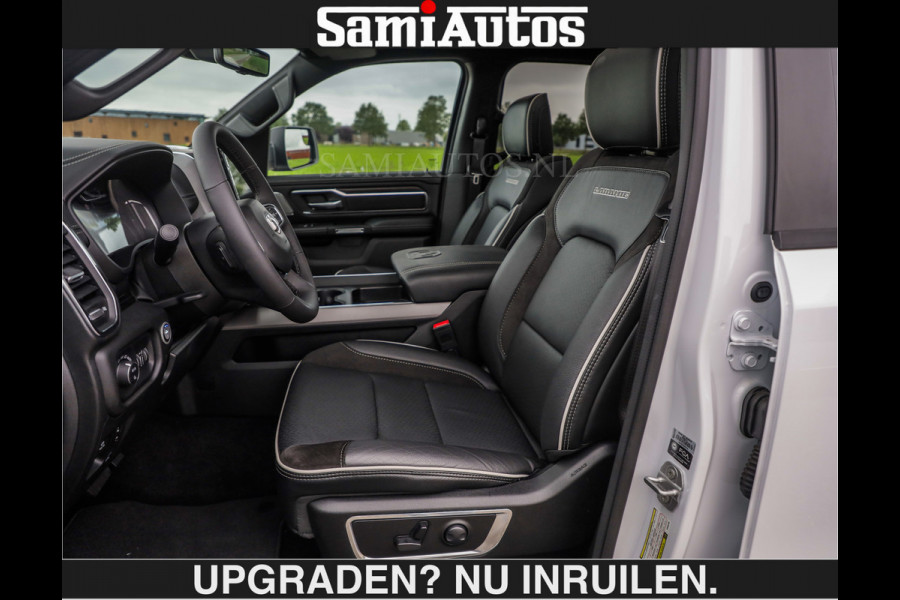 Dodge Ram BOM VOL | HUD | 420PK | LUCHTVERING | PANO | €79950,- excl | PASSAGIERSSCHERM | BOM EN BOM VOL | Comfortabele Dubbele Cabine met Royale 5 Zitplaatsen | DODGE RAM PREMIUM LARAMIE EDITION | Voorraad Nr 2230 - 8765 | De specialist in Amerikaanse pick‑ups in Nederland en Europa.