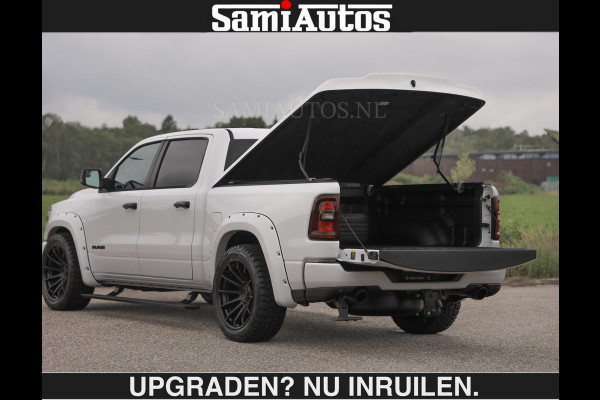 Dodge Ram BOM VOL | HUD | 420PK | LUCHTVERING | PANO | €79950,- excl | PASSAGIERSSCHERM | BOM EN BOM VOL | Comfortabele Dubbele Cabine met Royale 5 Zitplaatsen | DODGE RAM PREMIUM LARAMIE EDITION | Voorraad Nr 2230 - 8765 | De specialist in Amerikaanse pick‑ups in Nederland en Europa.