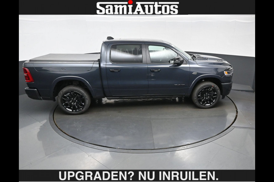 Dodge Ram LIMITED 2027 5.7 V8 HEMI | €79950,- excl excl | MAXIMAAL UITGERUST | NIEUWE KLEUR Forged Blue Metallic met Ebony Red interior se DUBBELE CABINE | 5 PERSOONS | DC | Allernieuwste Limited 2027 in nieuwe kleur Forged Blue  – volledig uitgerust met alle opties.