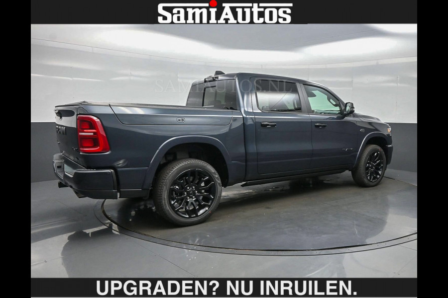 Dodge Ram LIMITED 2027 5.7 V8 HEMI | €79950,- excl excl | MAXIMAAL UITGERUST | NIEUWE KLEUR Forged Blue Metallic met Ebony Red interior se DUBBELE CABINE | 5 PERSOONS | DC | Allernieuwste Limited 2027 in nieuwe kleur Forged Blue  – volledig uitgerust met alle opties.