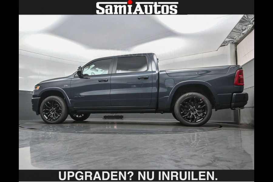 Dodge Ram LIMITED 2027 5.7 V8 HEMI | €79950,- excl excl | MAXIMAAL UITGERUST | NIEUWE KLEUR Forged Blue Metallic met Ebony Red interior se DUBBELE CABINE | 5 PERSOONS | DC | Allernieuwste Limited 2027 in nieuwe kleur Forged Blue  – volledig uitgerust met alle opties.