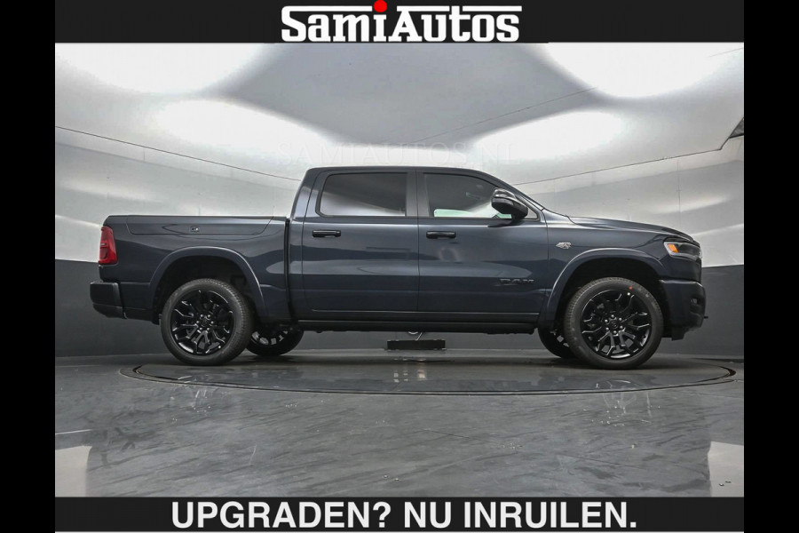 Dodge Ram LIMITED 2027 5.7 V8 HEMI | €79950,- excl excl | MAXIMAAL UITGERUST | NIEUWE KLEUR Forged Blue Metallic met Ebony Red interior se DUBBELE CABINE | 5 PERSOONS | DC | Allernieuwste Limited 2027 in nieuwe kleur Forged Blue  – volledig uitgerust met alle opties.