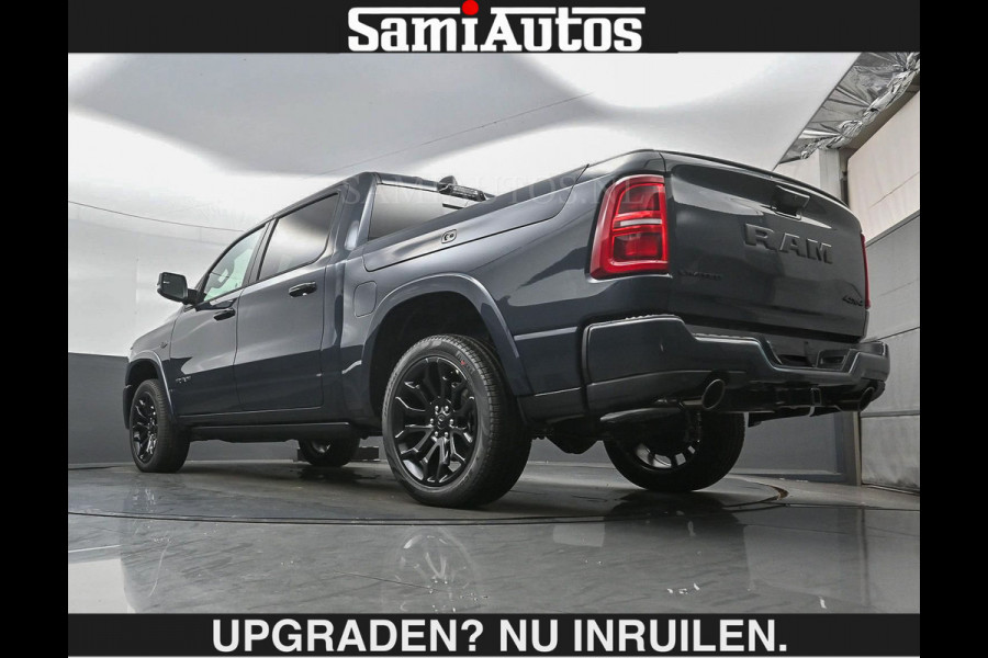 Dodge Ram LIMITED 2027 5.7 V8 HEMI | €79950,- excl excl | MAXIMAAL UITGERUST | NIEUWE KLEUR Forged Blue Metallic met Ebony Red interior se DUBBELE CABINE | 5 PERSOONS | DC | Allernieuwste Limited 2027 in nieuwe kleur Forged Blue  – volledig uitgerust met alle opties.
