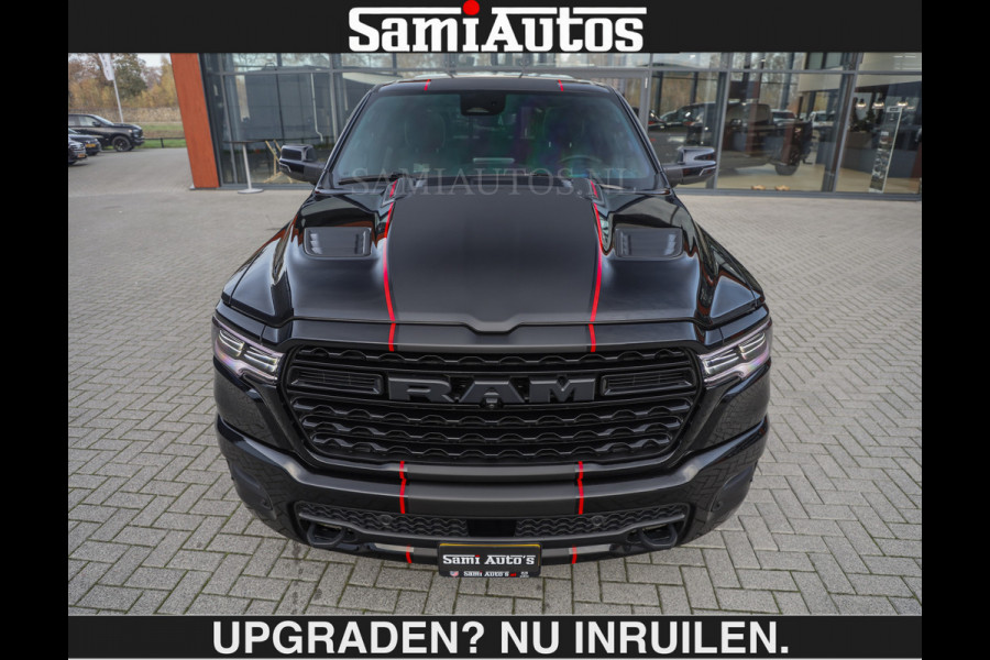 Dodge Ram LIMITED 2027 5.7 V8 HEMI | €79950,- excl excl | MAXIMAAL UITGERUST | DUBBELE CABINE | 5 PERSOONS | DC | Allernieuwste Limited uitvoering – volledig uitgerust met alle opties, inclusief MWK en normale laadbak.