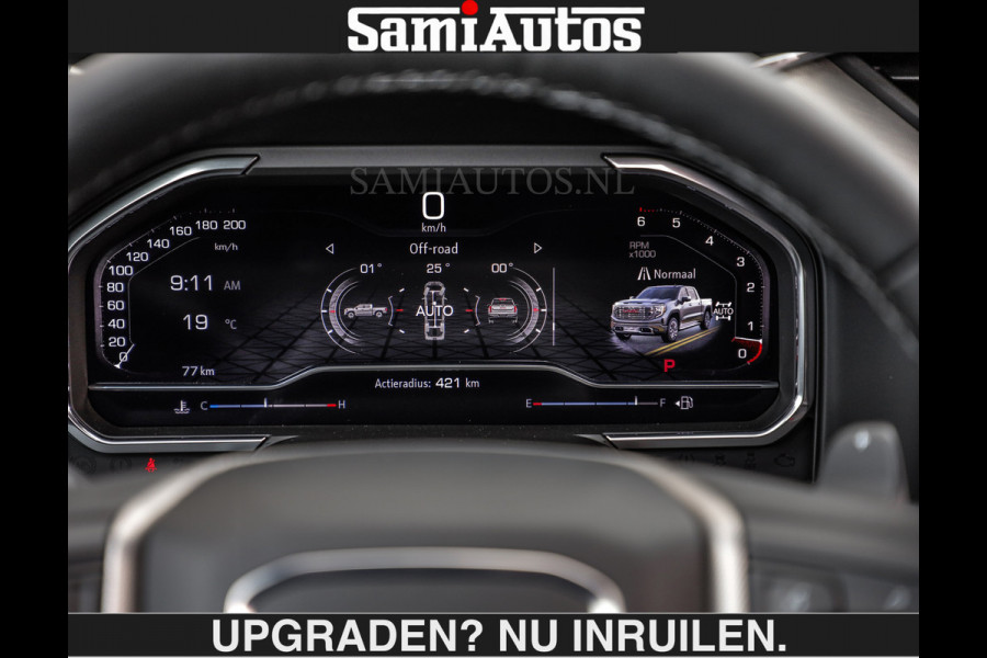GMC Sierra DENALI 6.2 V8 426PK €79950,- excl | Full Option | De Meest Luxe Pick-Up in zijn Klasse | Comfortabele Dubbele Cabine met Royale 5 Zitplaatsen | BPM vrij | Nu Leverbaar uit Voorraad | Voorraad Nr 2252 | De specialist in Amerikaanse pick‑ups in Nederland en Europa.