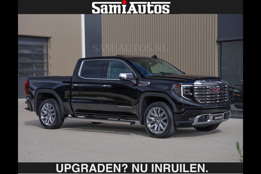 GMC Sierra DENALI 6.2 V8 426PK €79950,- excl | Full Option | De Meest Luxe Pick-Up in zijn Klasse | Comfortabele Dubbele Cabine met Royale 5 Zitplaatsen | BPM vrij | Nu Leverbaar uit Voorraad | Voorraad Nr 2252 | De specialist in Amerikaanse pick‑ups in Nederland en Europa.