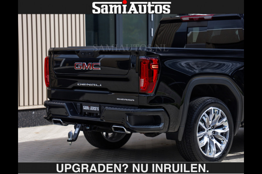 GMC Sierra DENALI 6.2 V8 426PK €79950,- excl | Full Option | De Meest Luxe Pick-Up in zijn Klasse | Comfortabele Dubbele Cabine met Royale 5 Zitplaatsen | BPM vrij | Nu Leverbaar uit Voorraad | Voorraad Nr 2252 | De specialist in Amerikaanse pick‑ups in Nederland en Europa.