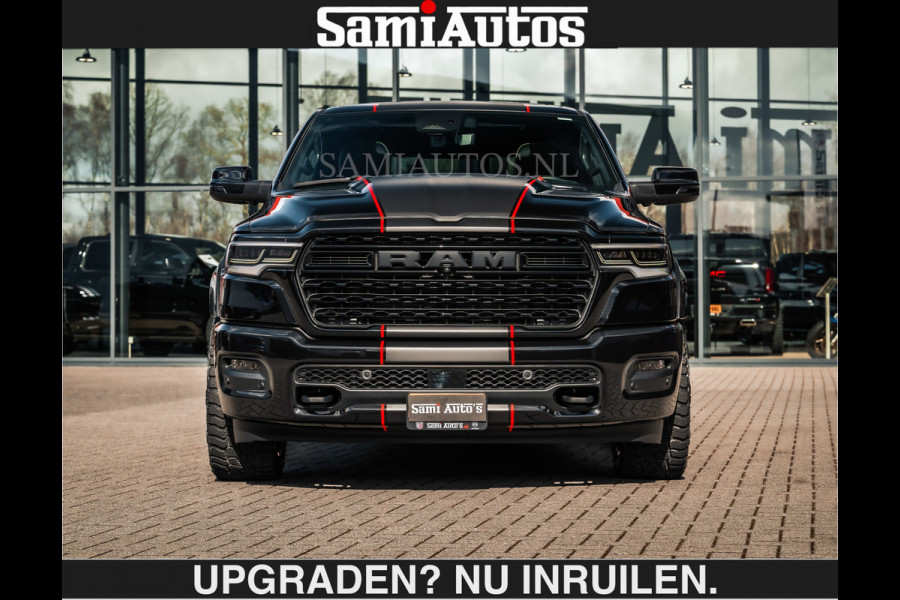 Dodge Ram HULK PACKAGE | Limited Night H.O 540HP €84950,- excl | Massage + Full Option | De Meest Luxe en Volle Pick-Up in zijn Klasse | H Comfortabele Dubbele Cabine met Royale 5 Zitplaatsen | BPM vrij | Nu Leverbaar uit Voorraad | Voorraad Nr 2353 - 5412 | De specialist in Amerikaanse pick‑ups in Nederland en Europa.