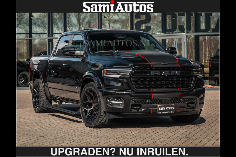 Dodge Ram HULK PACKAGE | Limited Night H.O 540HP €84950,- excl | Massage + Full Option | De Meest Luxe en Volle Pick-Up in zijn Klasse | H Comfortabele Dubbele Cabine met Royale 5 Zitplaatsen | BPM vrij | Nu Leverbaar uit Voorraad | Voorraad Nr 2353 - 5412 | De specialist in Amerikaanse pick‑ups in Nederland en Europa.