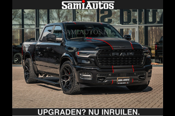 Dodge Ram HULK PACKAGE | Limited Night H.O 540HP €84950,- excl | Massage + Full Option | De Meest Luxe en Volle Pick-Up in zijn Klasse | H Comfortabele Dubbele Cabine met Royale 5 Zitplaatsen | BPM vrij | Nu Leverbaar uit Voorraad | Voorraad Nr 2353 - 5412 | De specialist in Amerikaanse pick‑ups in Nederland en Europa.