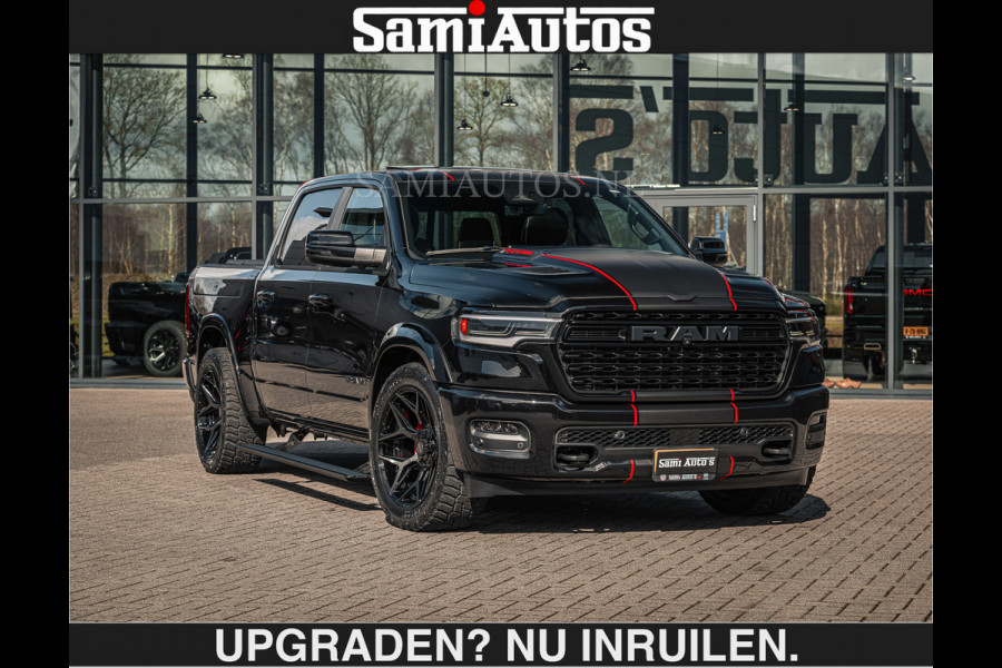 Dodge Ram HULK PACKAGE | Limited Night H.O 540HP €84950,- excl | Massage + Full Option | De Meest Luxe en Volle Pick-Up in zijn Klasse | H Comfortabele Dubbele Cabine met Royale 5 Zitplaatsen | BPM vrij | Nu Leverbaar uit Voorraad | Voorraad Nr 2353 - 5412 | De specialist in Amerikaanse pick‑ups in Nederland en Europa.