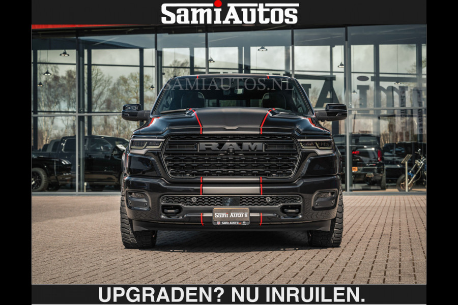 Dodge Ram HULK PACKAGE | Limited Night H.O 540HP €84950,- excl | Massage + Full Option | De Meest Luxe en Volle Pick-Up in zijn Klasse | H Comfortabele Dubbele Cabine met Royale 5 Zitplaatsen | BPM vrij | Nu Leverbaar uit Voorraad | Voorraad Nr 2353 - 5412 | De specialist in Amerikaanse pick‑ups in Nederland en Europa.