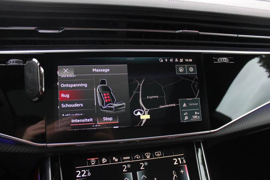 Audi RSQ8 4.0 TFSI quattro / URBAN / Milltek / Trekhaak / Panoramadak / 360Camera / Head-up / B&O 3D / Keramisch / Achterasbesturing / 23'' / RS Dynamic Pakket / Keyless / Carbon intr. / Ventilatie+Massage / Dodehoek /