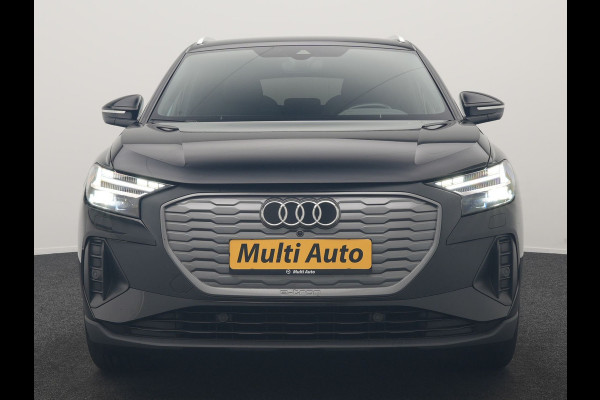 Audi Q4 e-tron 45 quattro S Line 82 kWh 286pk Dealer O.H | Trekhaak Af Fabriek | Adaptive Cruise | 360 Camera | Matrix LED | Lederen Sportstoelen Verwarmd | Keyless | Sfeerverlichting | Blis | Navigatie | Virtual | DAB | 19"L.M |
