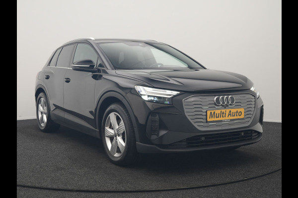Audi Q4 e-tron 45 quattro S Line 82 kWh 286pk Dealer O.H | Trekhaak Af Fabriek | Adaptive Cruise | 360 Camera | Matrix LED | Lederen Sportstoelen Verwarmd | Keyless | Sfeerverlichting | Blis | Navigatie | Virtual | DAB | 19"L.M |