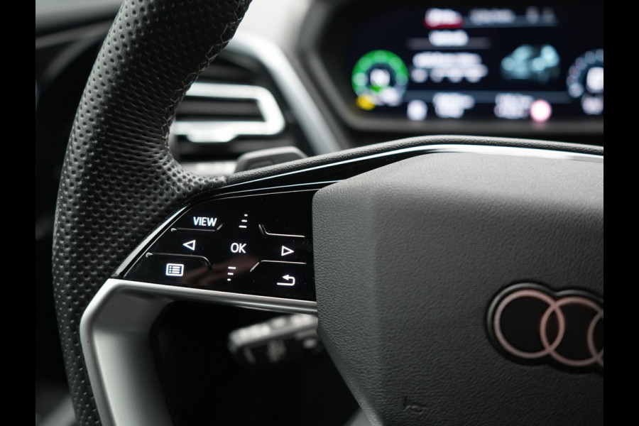 Audi Q4 e-tron 45 quattro S Line 82 kWh 286pk Dealer O.H | Trekhaak Af Fabriek | Adaptive Cruise | 360 Camera | Matrix LED | Lederen Sportstoelen Verwarmd | Keyless | Sfeerverlichting | Blis | Navigatie | Virtual | DAB | 19"L.M |