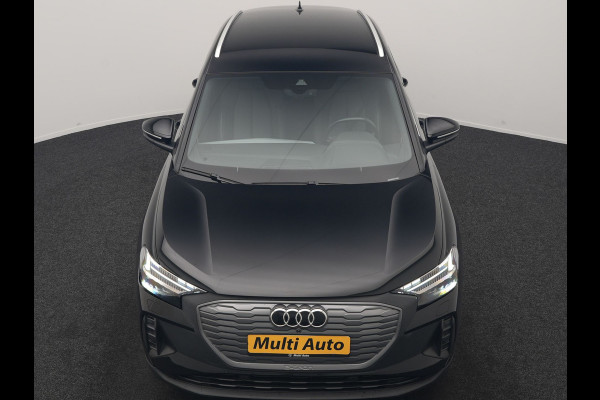 Audi Q4 e-tron 45 quattro S Line 82 kWh 286pk Dealer O.H | Trekhaak Af Fabriek | Adaptive Cruise | 360 Camera | Matrix LED | Lederen Sportstoelen Verwarmd | Keyless | Sfeerverlichting | Blis | Navigatie | Virtual | DAB | 19"L.M |