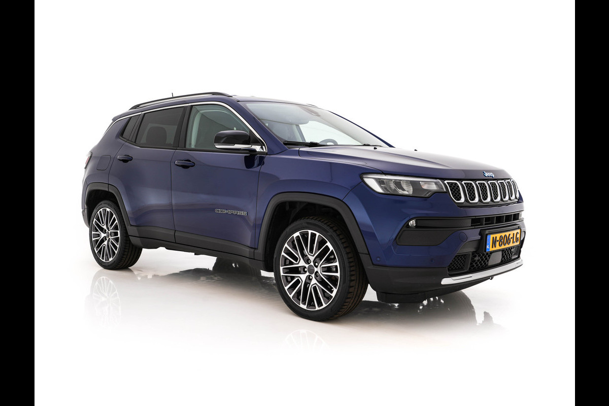 Jeep Compass 4xe 190 PHEV Limited Lease Edition (Plug-In) {SoH-87%} (INCL-BTW) *LEATHER-FABRIC | FULL-LED | ADAPTIVE-CRUISE | CAMERA | CARPLAY | BLIND-SPOT | KEYLESS | DAB+ | DIGI-COCKPIT | PRIVACY-GLASS | HEATED-COMFORTSEATS | TOWBAR | 19''ALU*