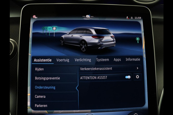 Mercedes-Benz C-Klasse 300 E Estate Avantgarde | SOH 97.6% | 360 camera | Adaptive cruise | Memory | Stoelverwarming | Sfeerverlichting | Carplay | Full LED |