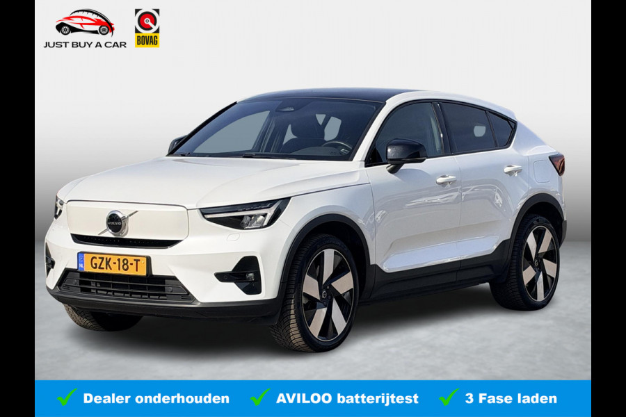 Volvo C40 Recharge Plus 69 kWh SOH 94,3% | Panoramadak | Pilot Assist | Adaptieve cruise control | Warmtepomp | Stoel & Stuurverwarming | Achteruitrijcamera | Keyless | Memory |