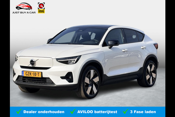 Volvo C40 Recharge Plus 69 kWh SOH 94,3% | Panoramadak | Pilot Assist | Adaptieve cruise control | Warmtepomp | Stoel & Stuurverwarming | Achteruitrijcamera | Keyless | Memory |