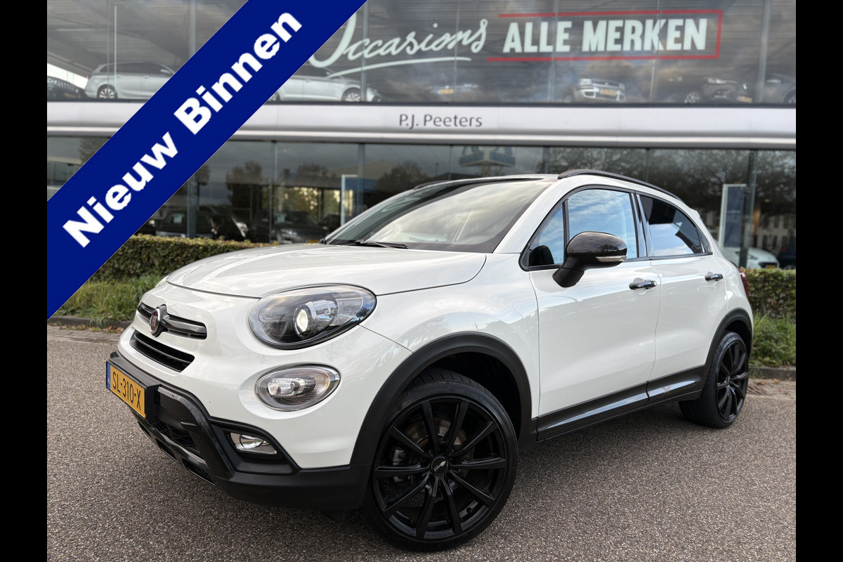 Fiat 500X Cross 1.4 Turbo MultiAir S-Design Cross Airco - Parkeersensor achter - Navigatie - Cruise control - Bluetooth - Dakrails - Radio - Licht metalen velgen 19 inch - Start/stop systeem - Lederen/stof bekleding - Elektrische ramen - Extra getint glas achter -  Keyless entry