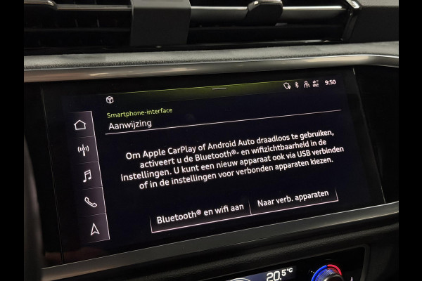 Audi Q3 45 TFSI e Advanced edition Trekhaak | Adapt. cruise | Stoelverwarming | Camera | Dodehoek | Carplay | Interieurvoorklimatisering | Elektrische kofferklep
