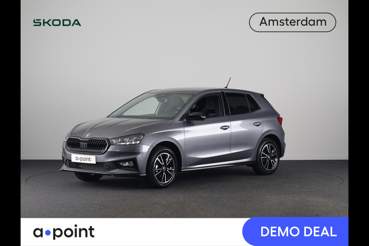 Škoda Fabia Monte Carlo 1.0 TSI 95 pk 5 versn. Hand | Carplay | Camera | Verwarmbare voorstoelen | Adaptive cruise control | Hill start