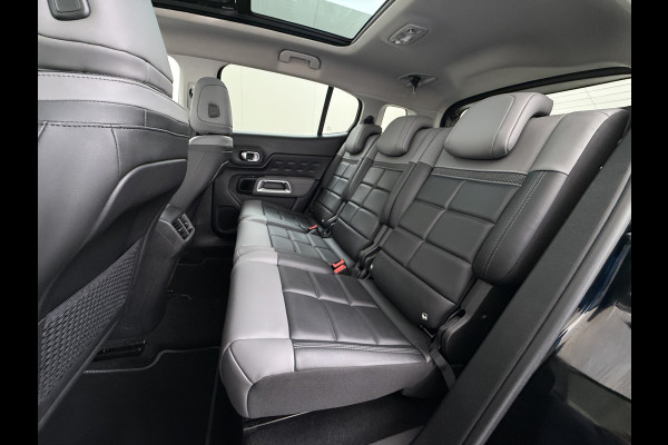 Citroën C5 Aircross 1.6T PHEV Hybrid 225PK Automaat Adap.Cruise Leder+Verwarmd Panoramadak Trekhaak Elek.Stoel+Memory Apple Carplay Android Auto Bus Navi Lmv 19" Privacy Glas Led Isofix DAB Draadloos opladen Lane Assist Regen-Lichtsensor 1.300KG Trekgewicht Dealeronderhouden Origineel Nederlandse Auto