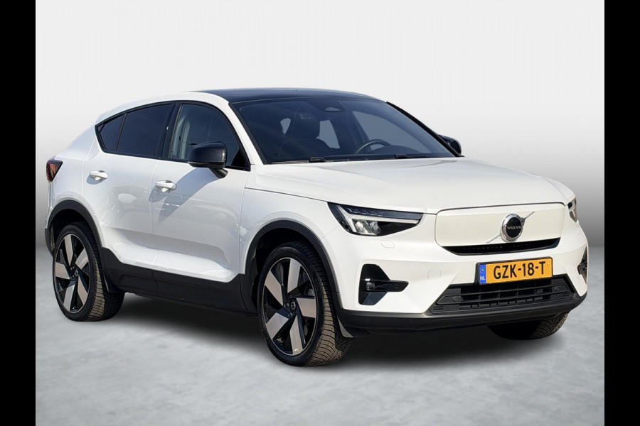 Volvo C40 Recharge Plus 69 kWh SOH 94,3% | Panoramadak | Pilot Assist | Adaptieve cruise control | Warmtepomp | Stoel & Stuurverwarming | Achteruitrijcamera | Keyless | Memory |