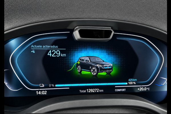 BMW iX3 High Executive 80 kWh SoH 94,5% | Dealeronderhouden | Driving Assistant Professional | Elektr.. Trekhaak | Panorama dak | Harman Kardon | 360° Camera | Head-Up | Comfort Access | Leder | 1e Eigenaar |