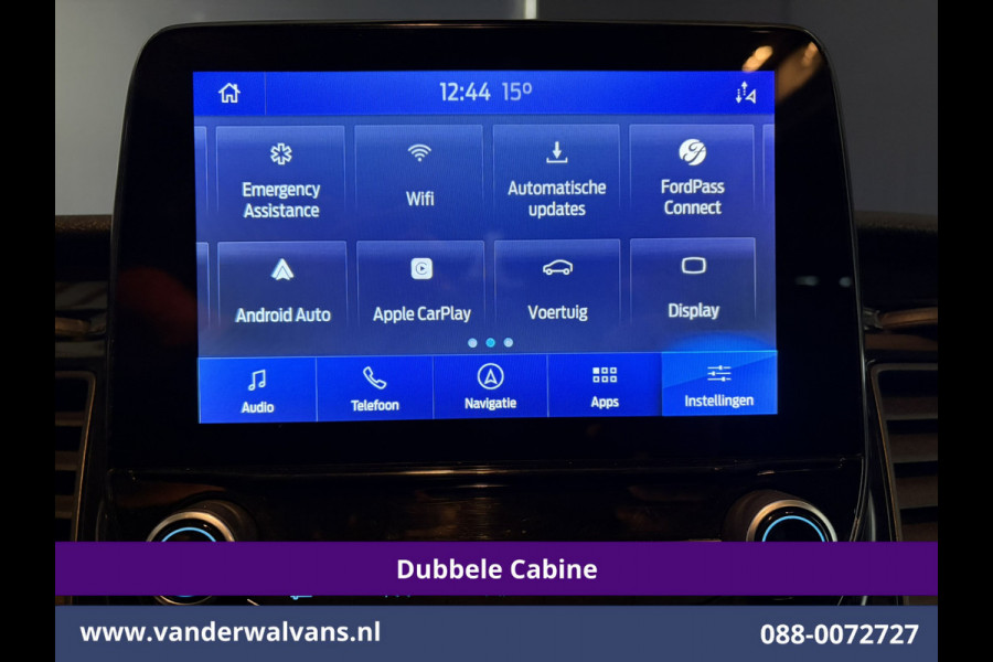 Ford Transit 2.0 TDCI 131pk L3H3 Dubbele Cabine Euro6 Inrichting Airco | 6-Zits | Camera | Apple Carplay | Xenon Navigatie, Leder, Android Auto, Cruisecontrol, LED, LM Velgen, Stoelverwarming, Verwarmde Voorruit, Parkeersensoren, Bijrijdersbank