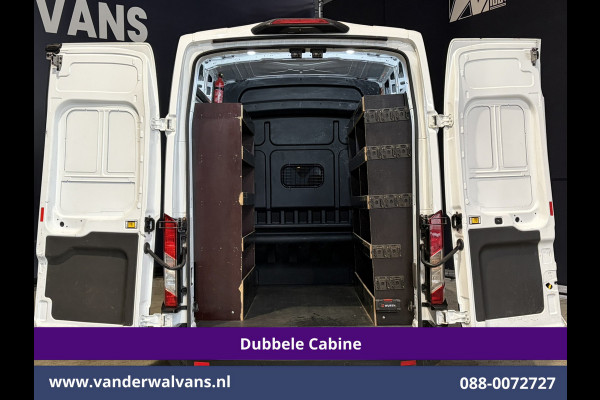 Ford Transit 2.0 TDCI 131pk L3H3 Dubbele Cabine Euro6 Inrichting Airco | 6-Zits | Camera | Apple Carplay | Xenon Navigatie, Leder, Android Auto, Cruisecontrol, LED, LM Velgen, Stoelverwarming, Verwarmde Voorruit, Parkeersensoren, Bijrijdersbank