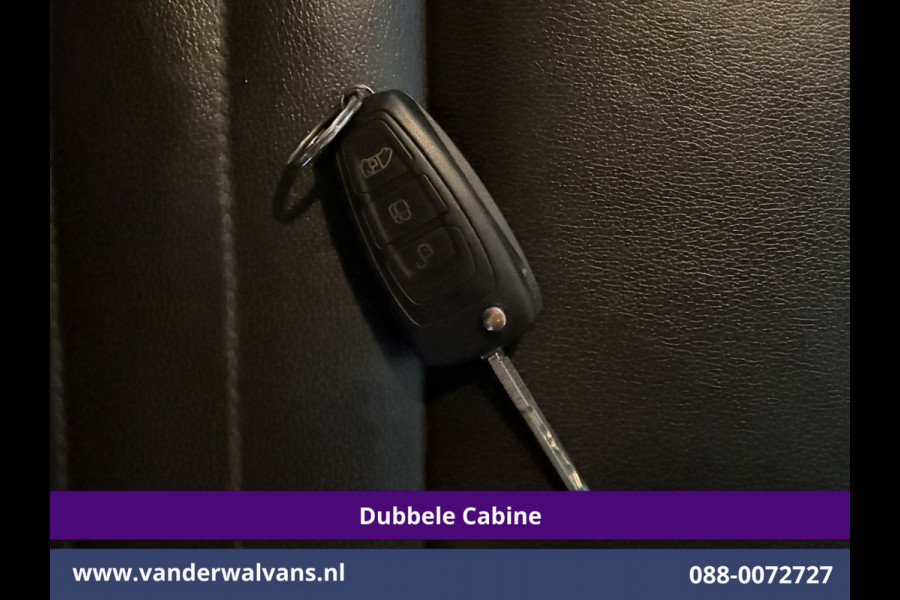 Ford Transit 2.0 TDCI 131pk L3H3 Dubbele Cabine Euro6 Inrichting Airco | 6-Zits | Camera | Apple Carplay | Xenon Navigatie, Leder, Android Auto, Cruisecontrol, LED, LM Velgen, Stoelverwarming, Verwarmde Voorruit, Parkeersensoren, Bijrijdersbank