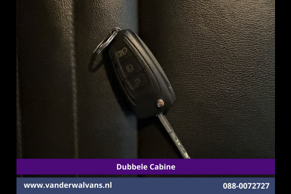 Ford Transit 2.0 TDCI 131pk L3H3 Dubbele Cabine Euro6 Inrichting Airco | 6-Zits | Camera | Apple Carplay | Xenon Navigatie, Leder, Android Auto, Cruisecontrol, LED, LM Velgen, Stoelverwarming, Verwarmde Voorruit, Parkeersensoren, Bijrijdersbank