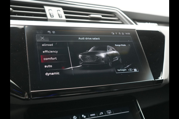 Audi Q8 e-tron 55 Quattro S Line 115 kWh 408pk Dealer O.H. | SOH 97,5% | Adaptive Cruise | Matrix LED | 360 Camera | Bang & Olufsen | Alcantara Sportstoelen Memory & Verwarmd | Sfeerverlichting | Keyless | BLIS | Navigatie | DAB | Virtual | 20"L.M |
