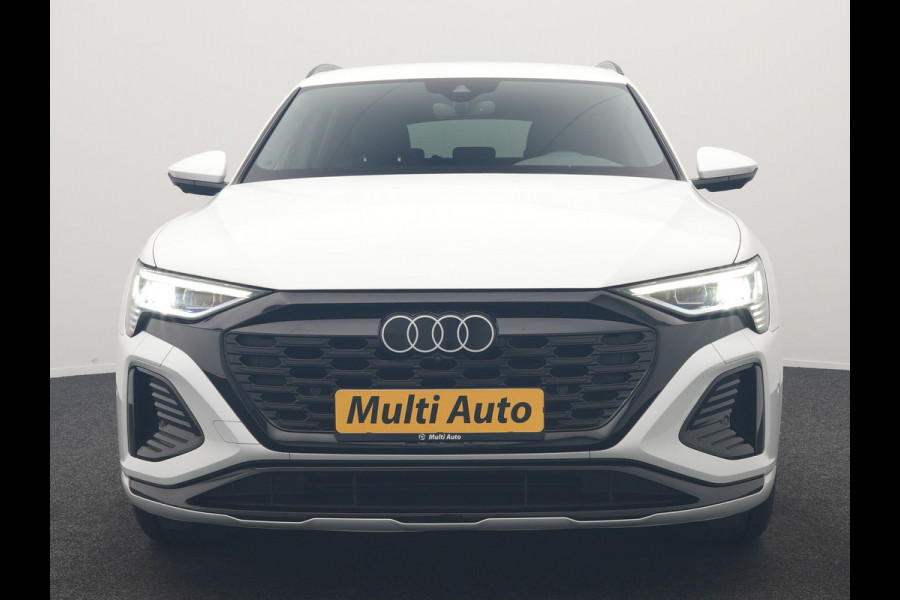 Audi Q8 e-tron 55 Quattro S Line 115 kWh 408pk Dealer O.H. | SOH 97,5% | Adaptive Cruise | Matrix LED | 360 Camera | Bang & Olufsen | Alcantara Sportstoelen Memory & Verwarmd | Sfeerverlichting | Keyless | BLIS | Navigatie | DAB | Virtual | 20"L.M |