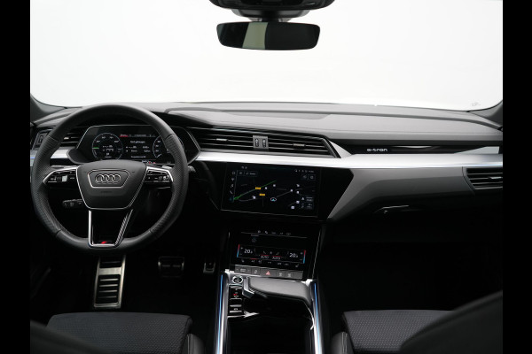 Audi Q8 e-tron 55 Quattro S Line 115 kWh 408pk Dealer O.H. | SOH 97,5% | Adaptive Cruise | Matrix LED | 360 Camera | Bang & Olufsen | Alcantara Sportstoelen Memory & Verwarmd | Sfeerverlichting | Keyless | BLIS | Navigatie | DAB | Virtual | 20"L.M |