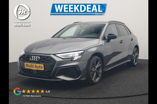 Audi A3 Sportback 45 TFSI e S Line PHEV 245pk Dealer O.H. | Adaptive Cruise | Camera | Sportstoelen Verwarmd | Apple Carplay | Blis | Navigatie | DAB | Virtual | 18" L.M