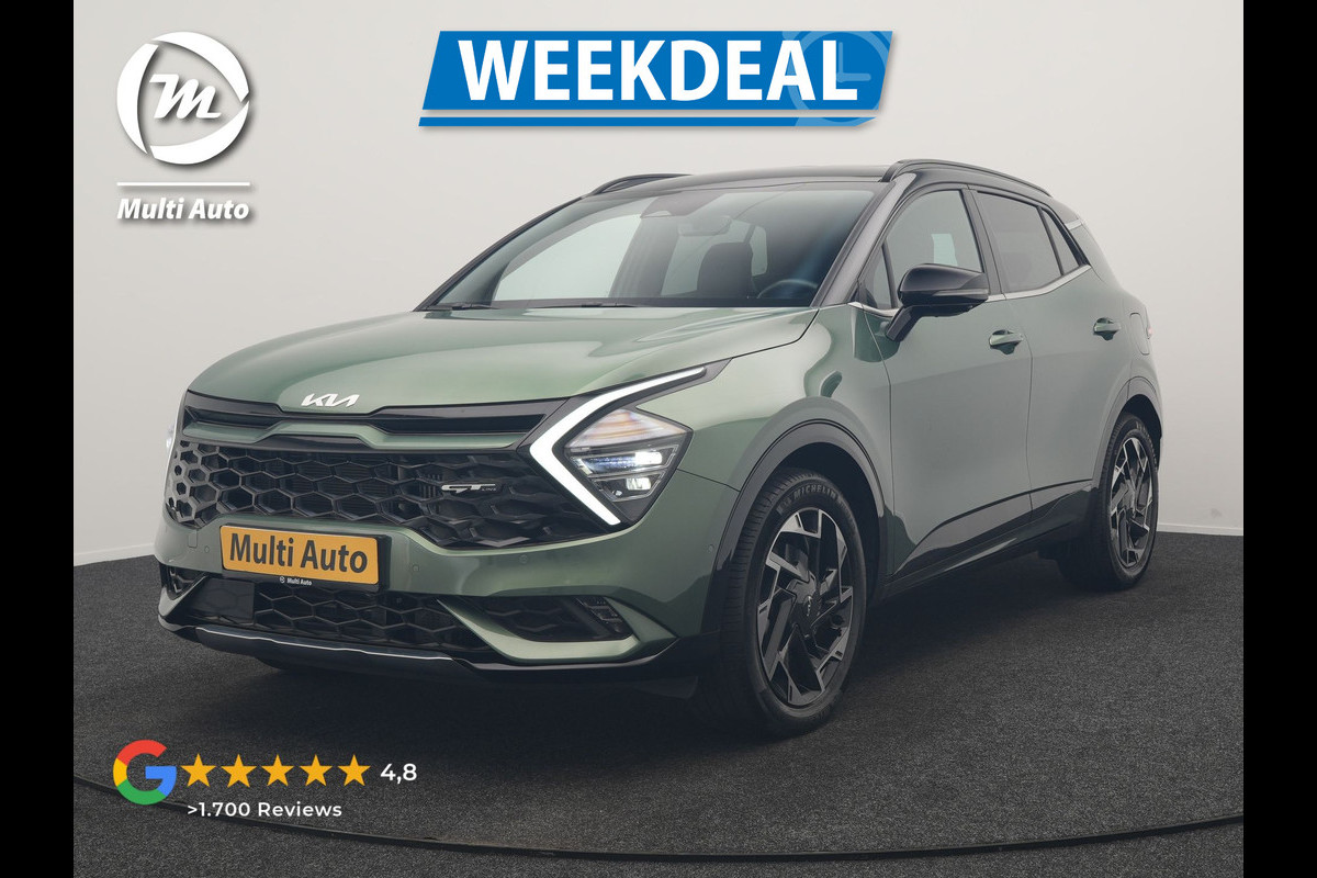Kia Sportage 1.6 T-GDi PHEV AWD GT-Line 265pk | Adaptive Cruise | 360 Camera | Lederen Sportstoelen Memory & Ventilatie | Stoelen & Stuur Verwarmd | Blis | Keyless | Apple Carplay | Sfeerverlichting | Navigatie | DAB | Plug In Hybrid |