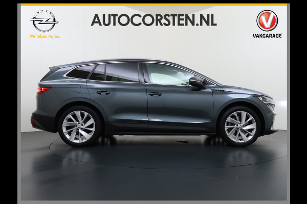 Škoda ENYAQ iV 80 204PK Pano-Dak Adap.Cruise Warmtepomp 3-Zone 20" SOH 90% Ecc Stuur+Stoelverwarming Camera Assistentie Pakket Plus Comfort Plu Apple Carplay Android Auto Draadloze telefoonlader Elek.Achterklep Privacy Glas Dealeronderhouden 1e Eigenaar