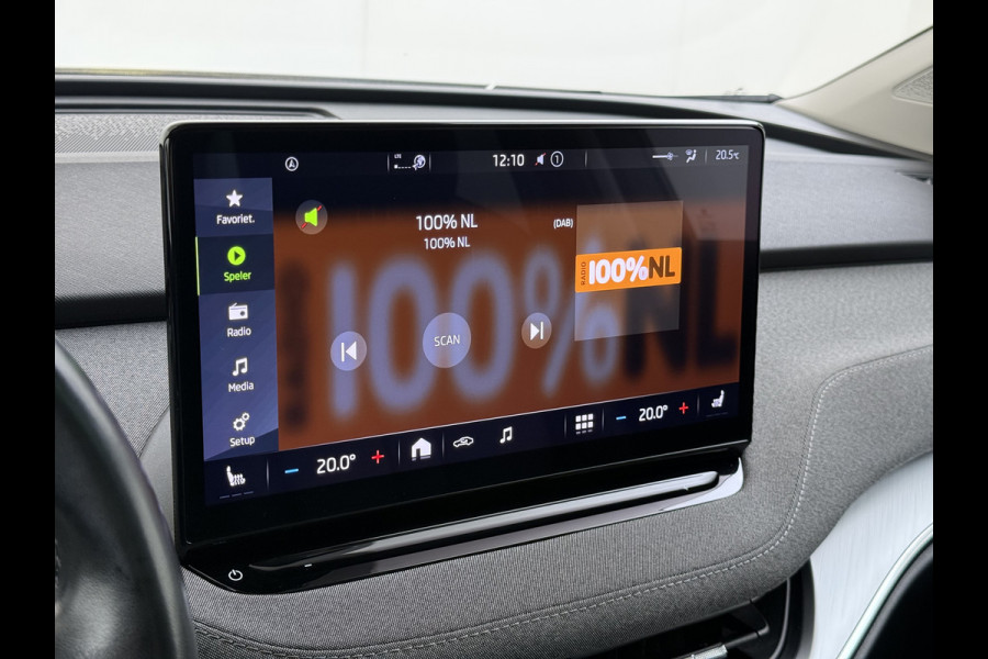 Škoda ENYAQ iV 80 204PK Pano-Dak Adap.Cruise Warmtepomp 3-Zone 20" SOH 90% Ecc Stuur+Stoelverwarming Camera Assistentie Pakket Plus Comfort Plu Apple Carplay Android Auto Draadloze telefoonlader Elek.Achterklep Privacy Glas Dealeronderhouden 1e Eigenaar
