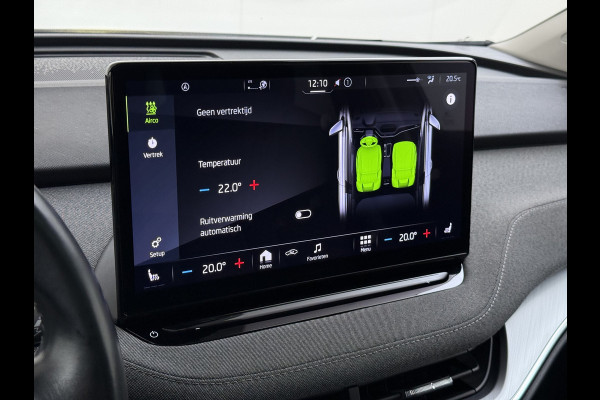 Škoda ENYAQ iV 80 204PK Pano-Dak Adap.Cruise Warmtepomp 3-Zone 20" SOH 90% Ecc Stuur+Stoelverwarming Camera Assistentie Pakket Plus Comfort Plu Apple Carplay Android Auto Draadloze telefoonlader Elek.Achterklep Privacy Glas Dealeronderhouden 1e Eigenaar