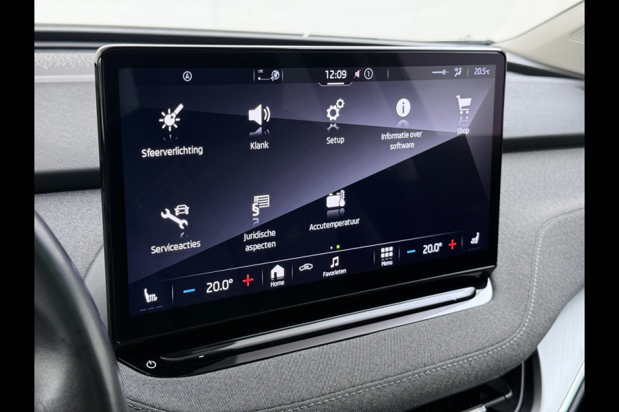 Škoda ENYAQ iV 80 204PK Pano-Dak Adap.Cruise Warmtepomp 3-Zone 20" SOH 90% Ecc Stuur+Stoelverwarming Camera Assistentie Pakket Plus Comfort Plu Apple Carplay Android Auto Draadloze telefoonlader Elek.Achterklep Privacy Glas Dealeronderhouden 1e Eigenaar