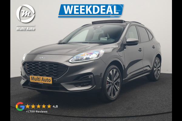 Ford Kuga 2.5 PHEV ST-Line X 225pk Dealer O.H | Trekhaak Afn. | Panodak | Adaptive Cruise | Head Up | 360 Camera | Bang & Olufsen | Alcantara Sportstoelen Verwarmd | Stuur Verwarmd | Blis | Apple Carplay | Keyless | Navigatie | DAB | 20"L.M | Plug In Hybrid |