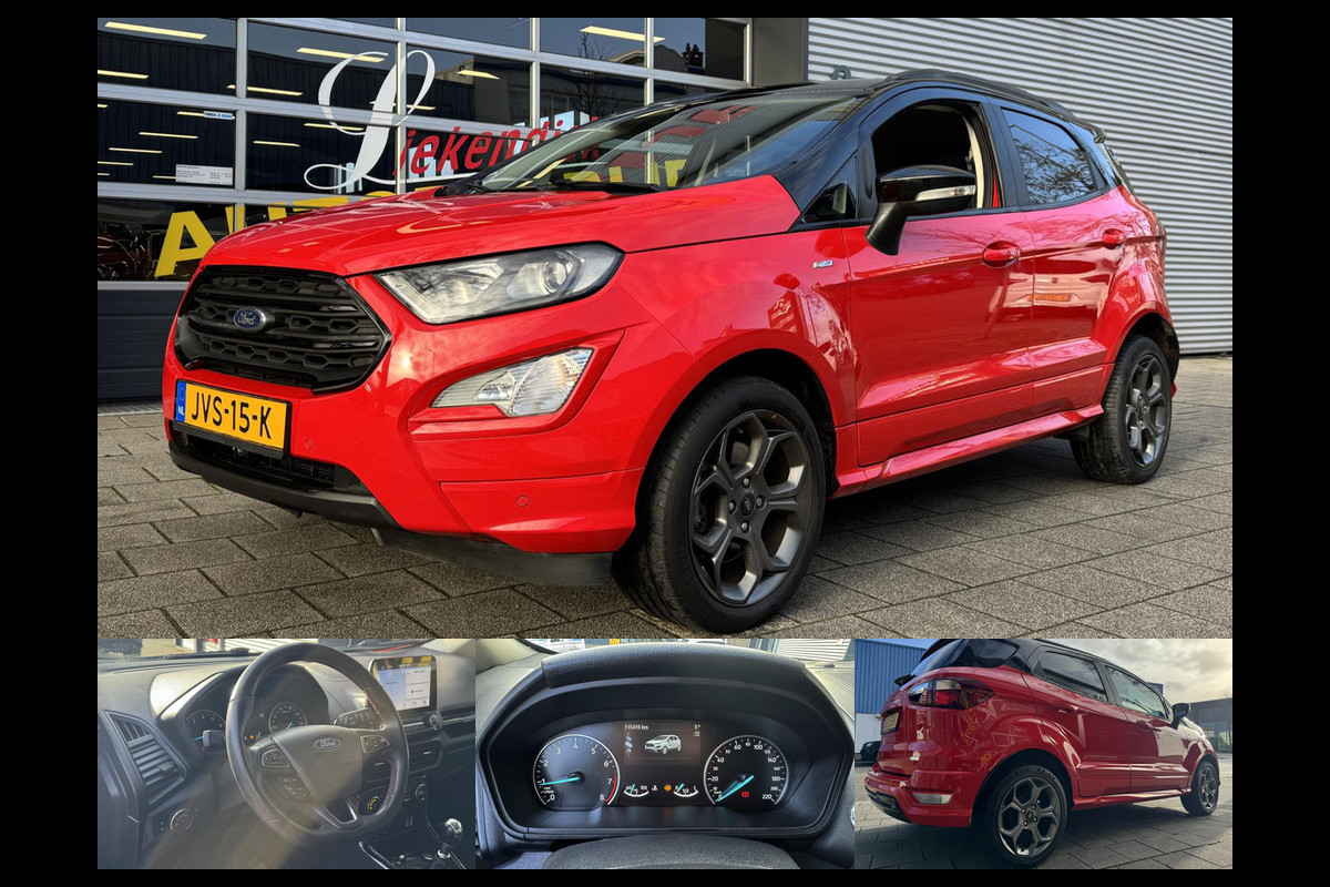 Ford EcoSport 1.0 EcoBoost ST-Line - Navigatie I Airco I Sport pakket I Leer / Alcantara I PDC I Achteruitrij Camera I Dealer ond.