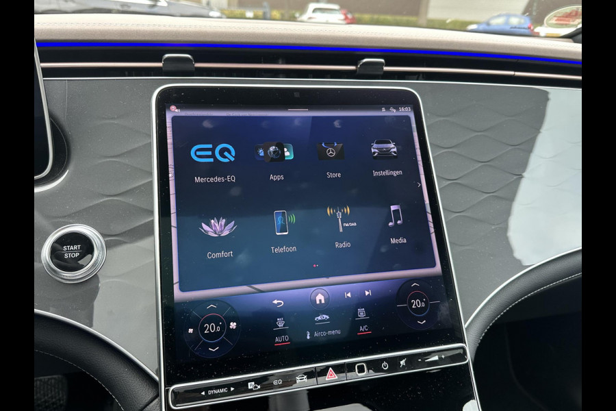 Mercedes-Benz EQE 350+ 15.000 KM! | 360 CAMERA | PANO DAK | LEDER | EL. STOELEN MET GEHEUGEN | DIGIT. DASHB | SFEER VERL. | CARPLAY | DEALER ONDERH. | DODE HOEK |