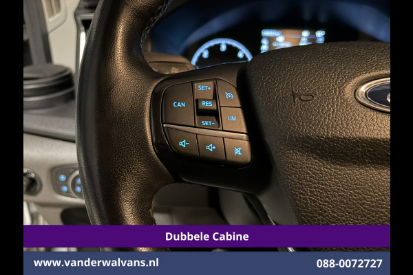 Ford Transit 2.0 TDCI 185pk L3H2 Dubbele Cabine Euro6 Airco | 5-Zits | Camera | Navigatie | Apple Carplay | LED | Xenon Android Auto, Trekhaak, Cruisecontrol, Stoelverwarming, Verwarmde Voorruit, Parkeersensoren